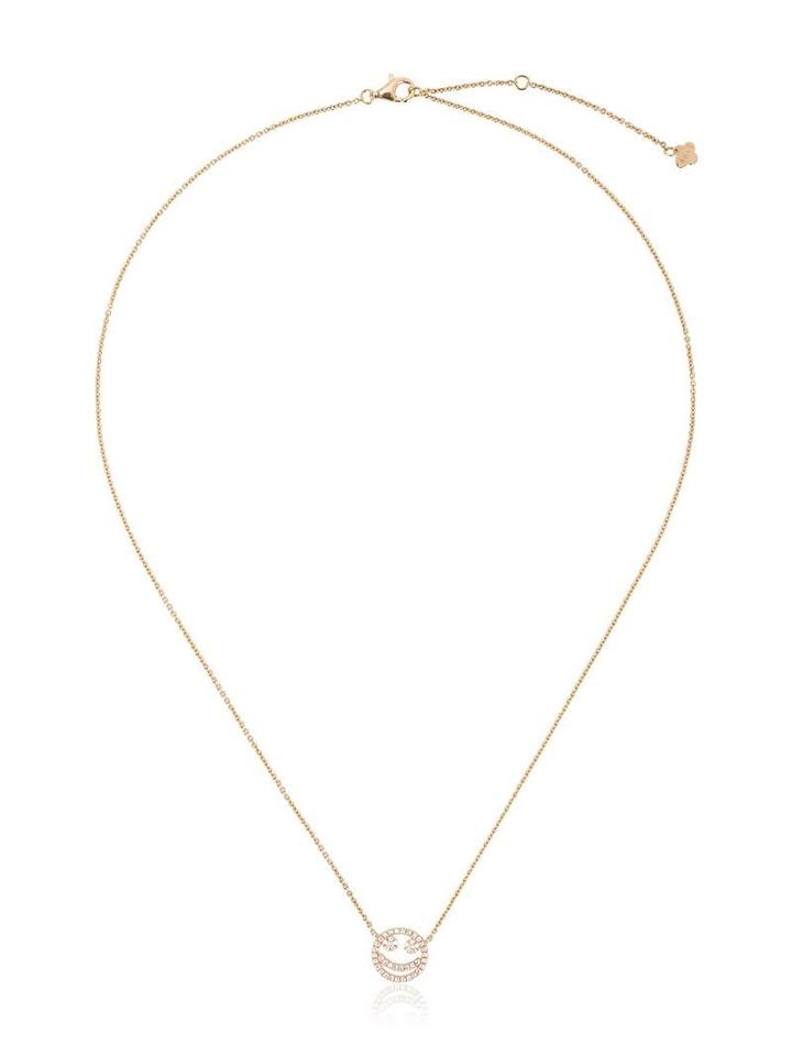 Rosa De La Cruz Yellow Gold And Diamond Smile Necklace