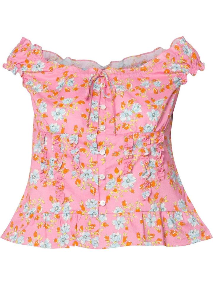 Ines De La Fressange Floral Print Top - Pink