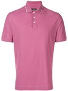 Z Zegna Contrast Piped Polo Shirt - Pink