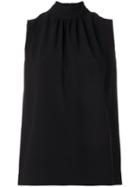 Joseph - High Neck Sleeveless Top - Women - Spandex/elastane/acetate/viscose - 40, Black, Spandex/elastane/acetate/viscose