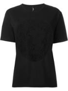Versus Lace Lion Head T-shirt, Women's, Size: S, Black, Cotton/polyester