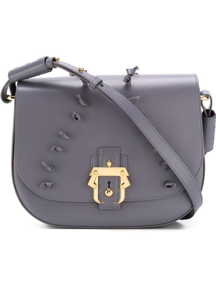 Paula Cademartori Knot Detail Saddle Cross Body Bag