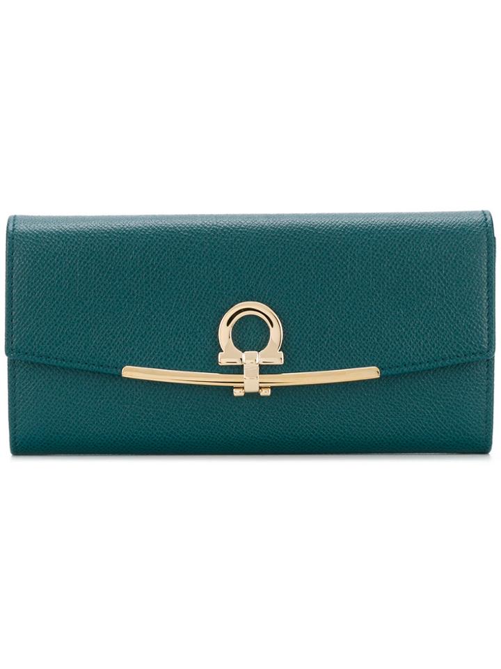 Salvatore Ferragamo Leather Wallet - Green