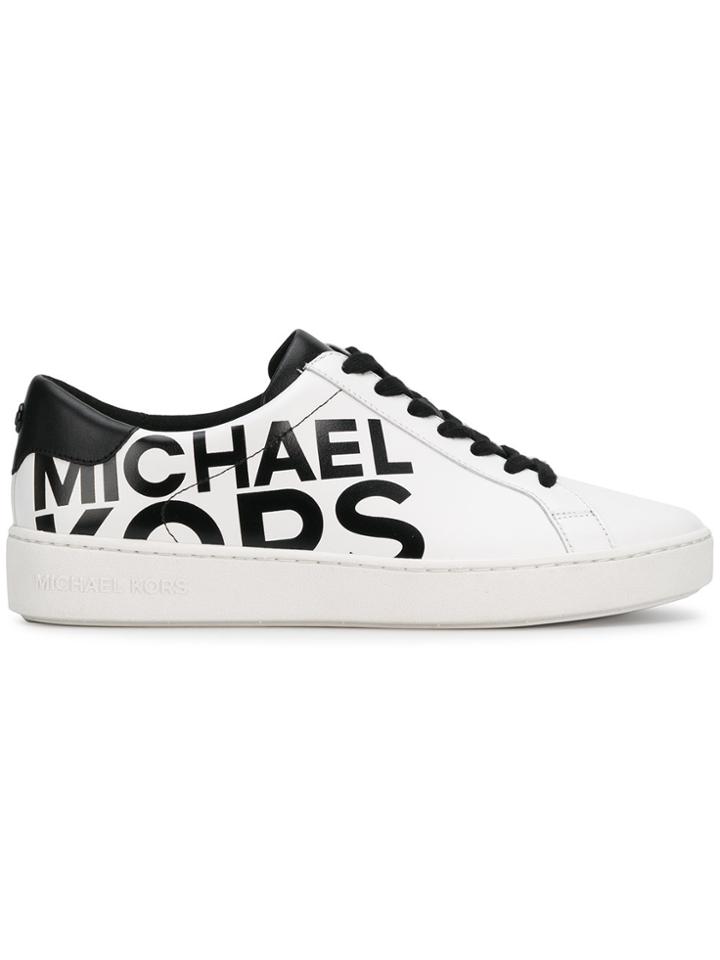 Michael Michael Kors Leather Low Top Trainers - White