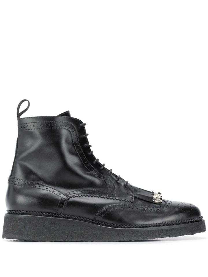 Toga Virilis Brogue Detail Boots - Black