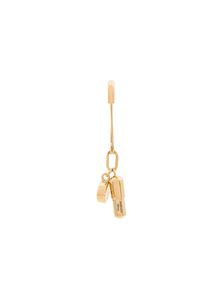 Ambush Gold Metallic Pill Charm Single Earring