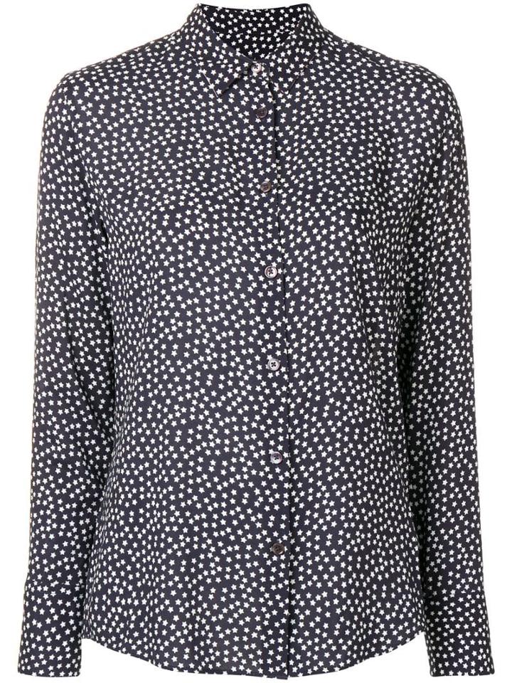 Ps Paul Smith Printed Button Down Shirt - Blue