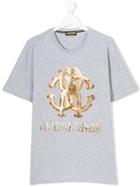 Roberto Cavalli Kids Logo Print T-shirt - Grey