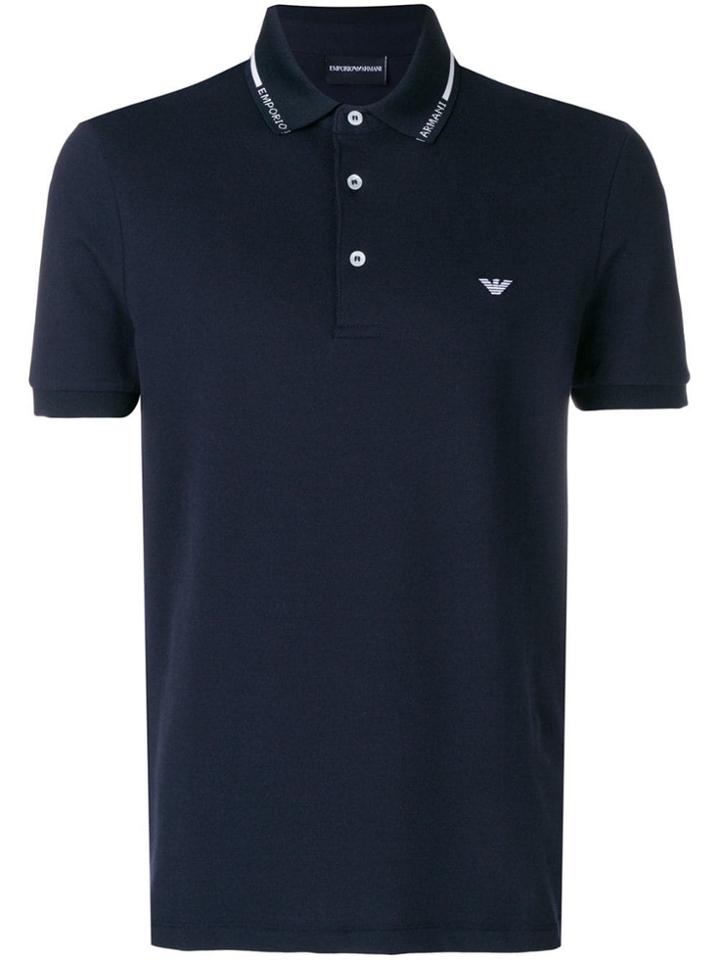 Emporio Armani Logo Polo T-shirt - Blue