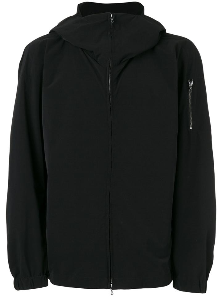Attachment Arm Zip Hooded Jacket - Black