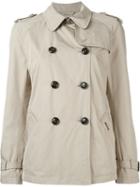 Woolrich Cropped Trench Coat, Women's, Size: Small, Nude/neutrals, Polyester/polyamide