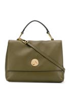 Coccinelle Flap Tote - Green