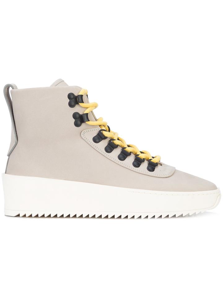 Fear Of God Multi Lace Hi Tops - Grey