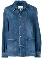 Ganni Oversized Denim Jacket - Blue