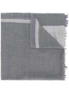Yohji Yamamoto Striped Scarf - Grey