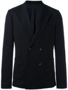 Ami Alexandre Mattiussi Double Breasted Jacket, Men's, Size: 54, Black, Acetate
