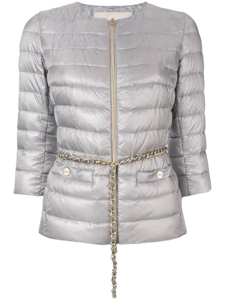 Herno 3/4 Sleeves Padded Jacket - Grey