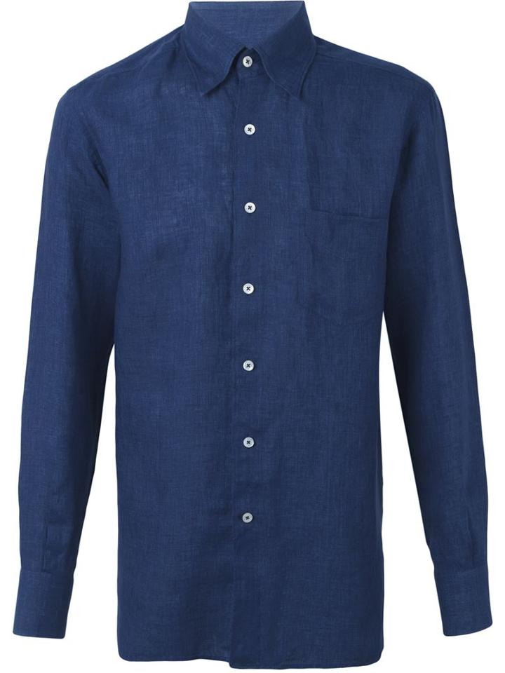 Canali Pocketed Button Down Shirt