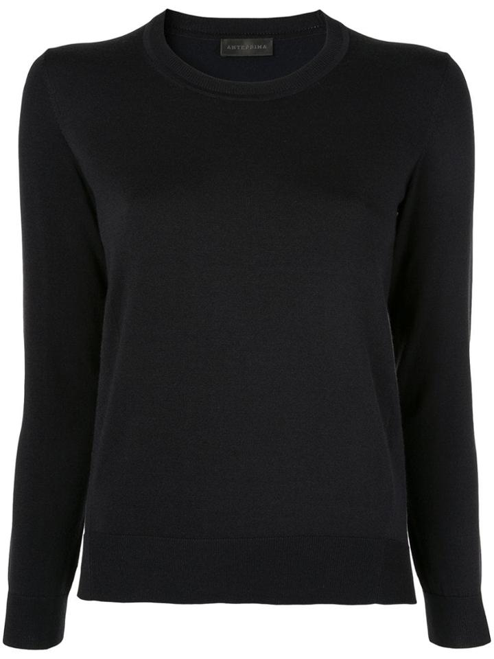 Anteprima Seta Melange Sweater - Black