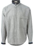 Versace Vintage Check Shirt, Men's, Size: 46, Black