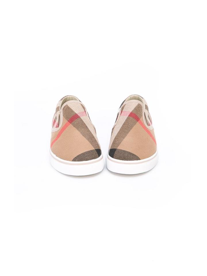 Burberry Kids House Check Sneakers, Boy's, Size: 34, Brown