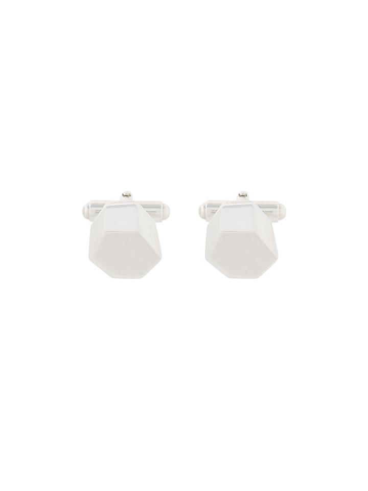 Lanvin Textured Cufflinks - Metallic
