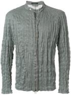 Issey Miyake Men Textured Lightweight Jacket - Grey