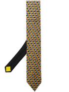 Prada Printed Silk Tie - Yellow