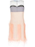 Prada Sleeveless Layered Dress - Yellow & Orange