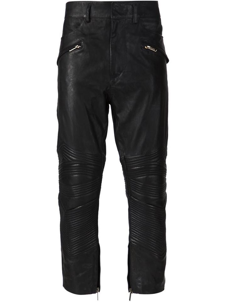 Haider Ackermann Cropped Biker Trousers