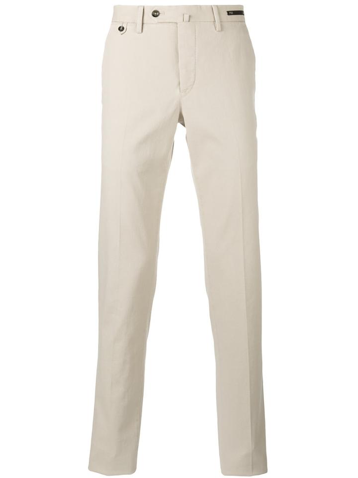 Pt01 Chino Trousers, Men's, Size: 56, Nude/neutrals, Cotton/spandex/elastane