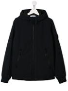 Stone Island Junior Logo Hoody - Blue