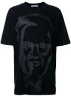 Mikio Sakabe Face Print T-shirt, Adult Unisex, Size: Xl, Black, Cotton