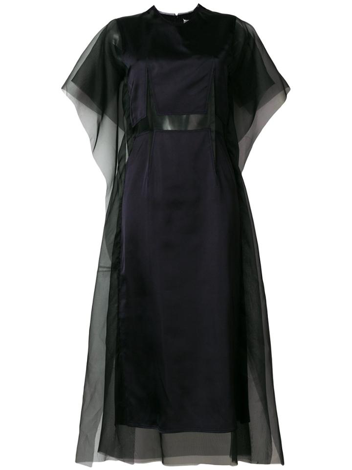 Maison Margiela Flared Tulle Dress - Black