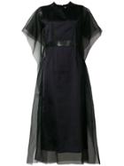 Maison Margiela Flared Tulle Dress - Black