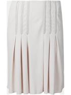 Atlein Contrast Stitching Pleated Skirt