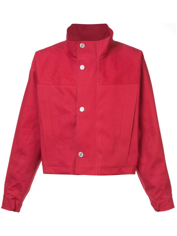 Mackintosh 0002 Zipped Fitted Jacket - Red