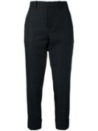 Marni - High Waisted Cropped Trousers - Women - Polyester - 44, Black, Polyester