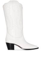 Paris Texas Western-inspired 55mm Boots - White