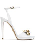 Loriblu Floral Detail Sandals - White