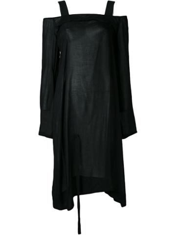 Assin Folded Neck Dress