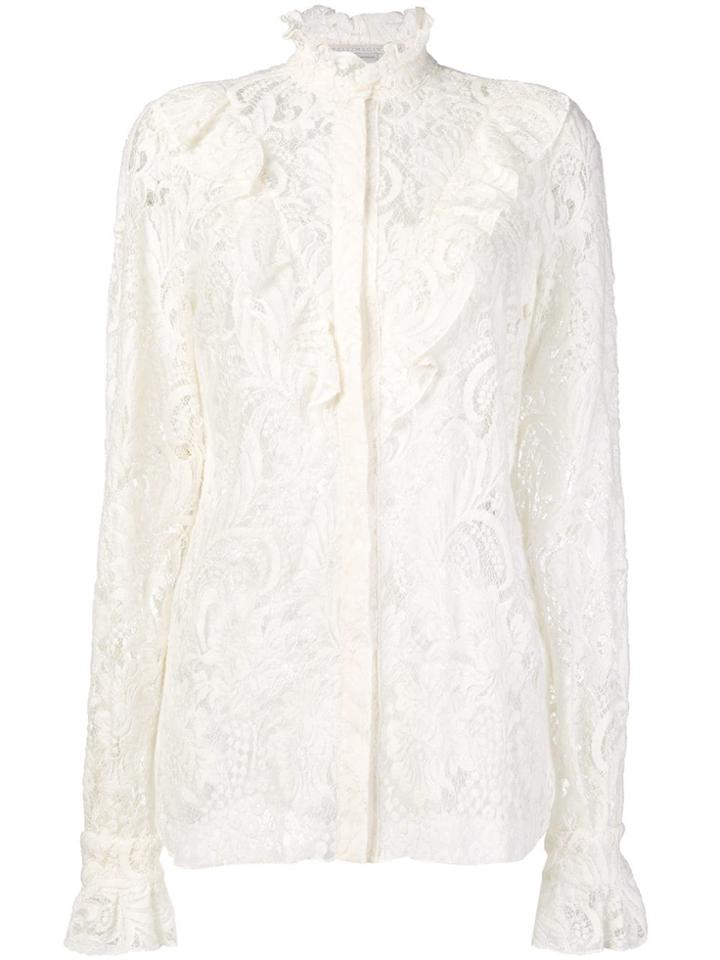 Stella Mccartney Lace-embroidered Shirt - White