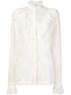 Stella Mccartney Lace-embroidered Shirt - White