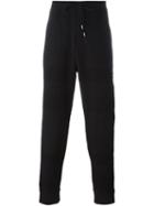 Chalayan Textured Track Pants, Men's, Size: Large, Black, Polyamide/virgin Wool