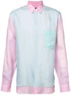 Comme Des Garçons Homme Plus Double Layer Collared Shirt - Pink &