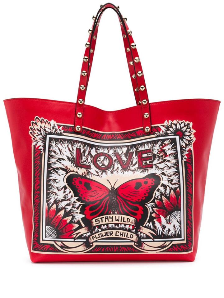 Red Valentino Red(v) Wild Child Tote