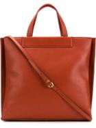 Derek Lam Large Tote Bag, Women's, Red, Calf Leather/lamb Skin