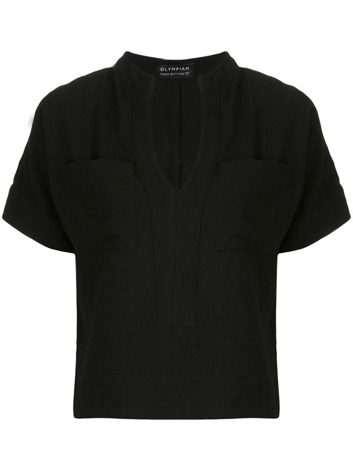 Olympiah Maggiolina Pockets Blouse - Black