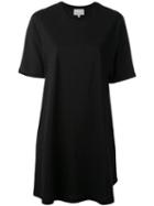 3.1 Phillip Lim - Short Sleeve Dress - Women - Silk/cotton/spandex/elastane/viscose - S, Black, Silk/cotton/spandex/elastane/viscose