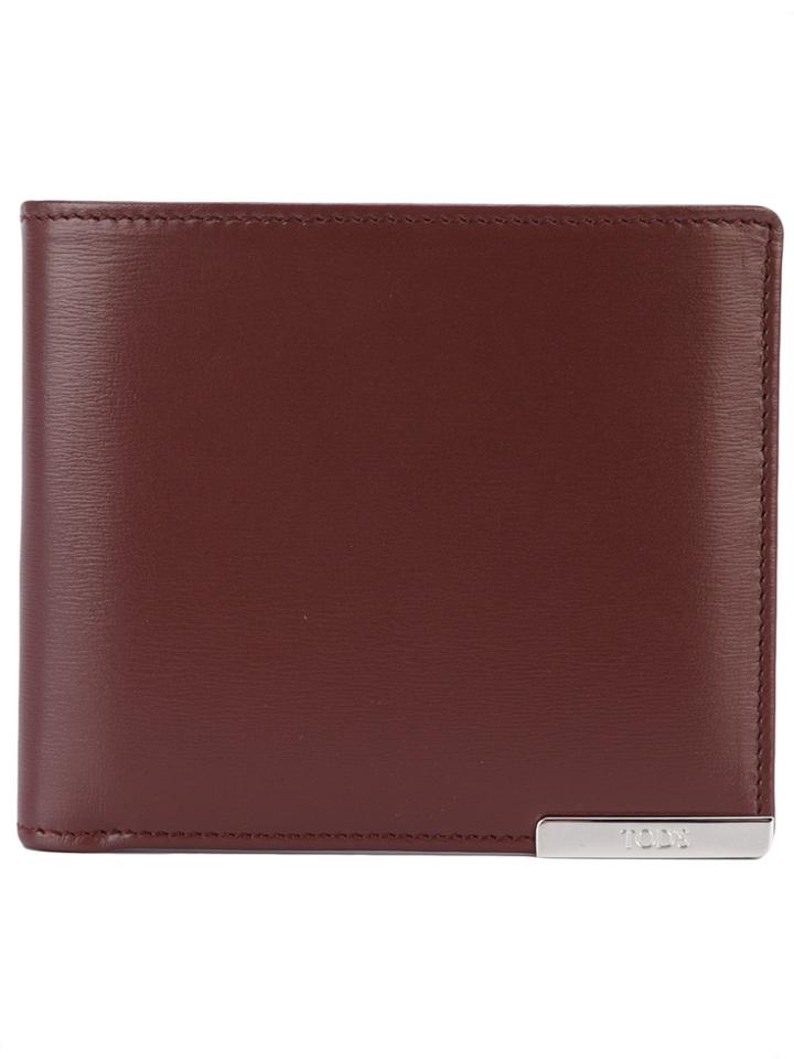 Tod's Billfold Wallet - Red